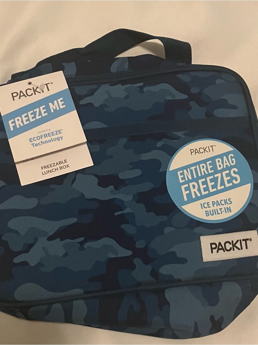 Blue Camo PackIt Freezable Classic Lunch Box